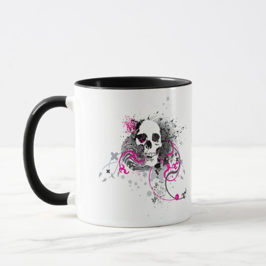 skullz。まっすぐねじれた矢印。 マグカップ (左)