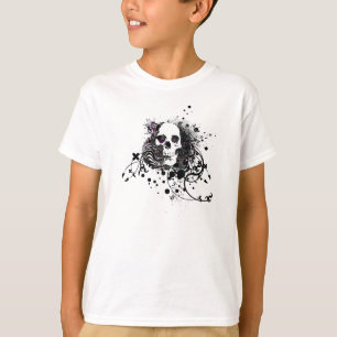 skullz。まっすぐねじれた矢印。 tシャツ