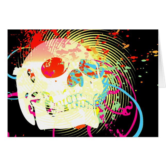 skullz。上向きねじれた矢印。 (正面横)