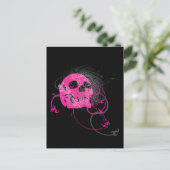 skullz。上向きねじれた矢印。 ポストカード (スタンド正面)