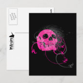 skullz。上向きねじれた矢印。 ポストカード (正面/裏面)