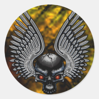 Skulwing Xステッカー ラウンドシール