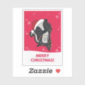 Skunkクリスマススクンクス冬の動物シール シール (シート)