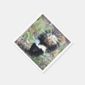 Skunk白黒 スタンダードカクテルナプキン (角)