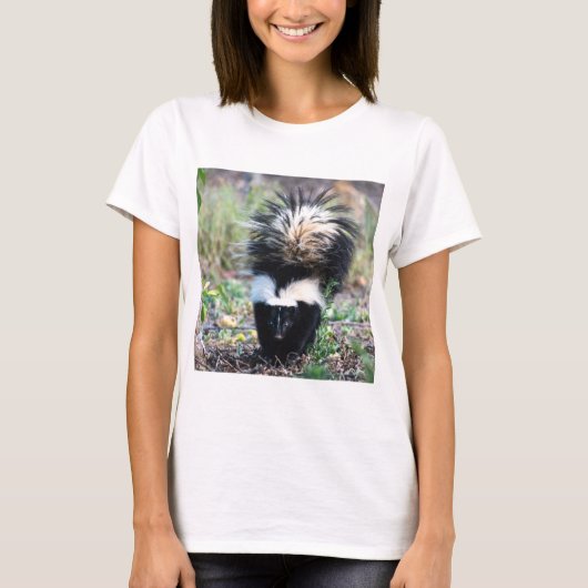 Skunk白黒 Tシャツ (正面)