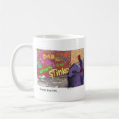 Skunk Graffiti漫画おもしろいギフト&ティー コーヒーマグカップ (左)