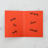 Skunk Halloween party in a soda shoppe シーズンカード (内部)