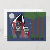 Skunk Reading in the Forest Postcards シーズンポストカード (正面/裏面)