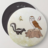 Skunk und Eule  缶バッジ (正面&裏面)