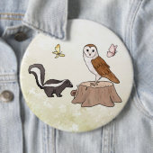 Skunk und Eule  缶バッジ (インサイチュ)