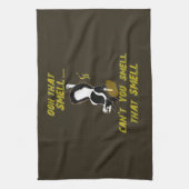 Skunked蹄鉄の投げるタオル キッチンタオル (縦)