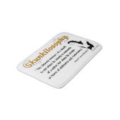 Skunkilosophy: スカンクの最終的な測定 バスマット (アングル)