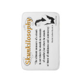 Skunkilosophy: スカンクの最終的な測定 バスマット (正面縦)