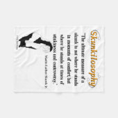 Skunkilosophy: スカンクの最終的な測定 フリースブランケット (正面(横))