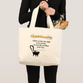 Skunkilosophy：右2B Skunky大型トートバッグ ラージトートバッグ (正面(商品))