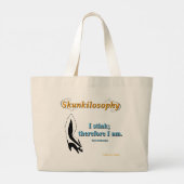 Skunkilosophy：私は大きなトートバッグを臭わせる ラージトートバッグ (裏面)