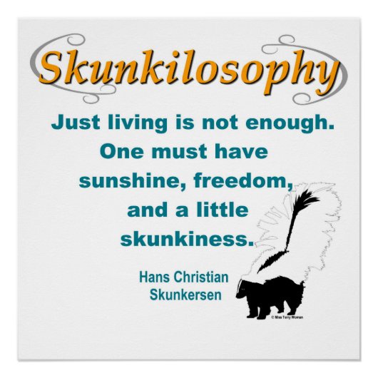 Skunkilosophy:Just Living ポスター (正面)