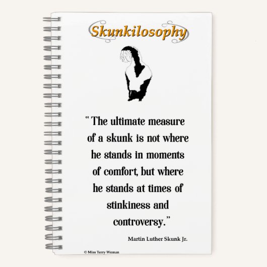 Skunkilosophy: skunkの究極の測定 ノートブック (正面)