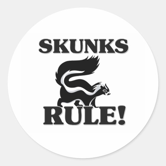 SKUNKSルール! ラウンドシール (正面)
