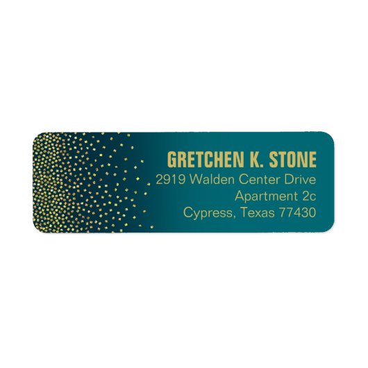 Skyアドレスのダイヤモンド |ターコイズ ラベル (正面)