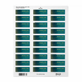 Skyアドレスのダイヤモンド |ターコイズ ラベル (フルシート)