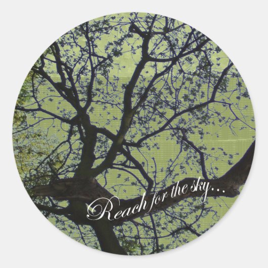 Skyステッカーを手に入れる ラウンドシール (正面)