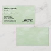 Skyテクスチャ01 – 淡い緑 名刺 (正面/裏面)