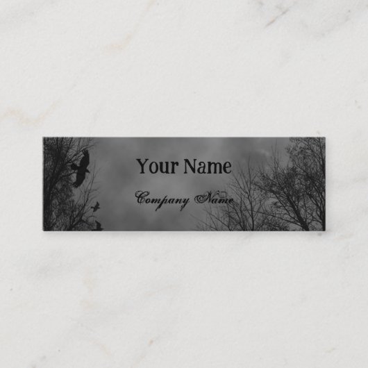 Sky 幽霊のよく出る with Ravens and QRコードカスタム スキニー名刺 (正面)