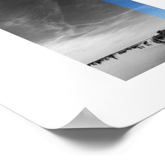 Sky Above Water Reflection Photography ポスター (角)