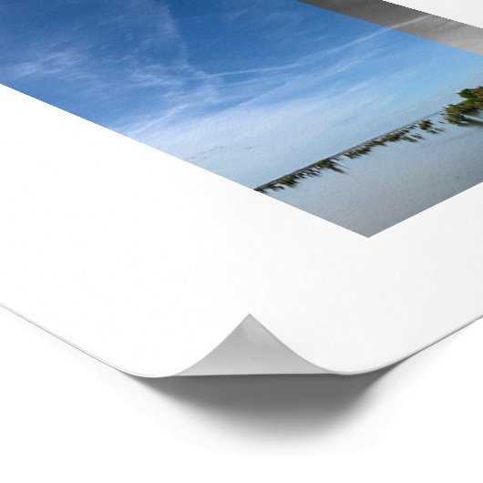 Sky Above Water Reflection Photography  ポスター (角)