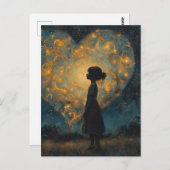 Sky AIのハートがアートを生み出した ポストカード (正面/裏面)