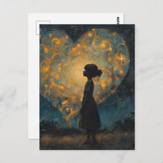 Sky AIのハートがアートを生み出した ポストカード (正面/裏面)