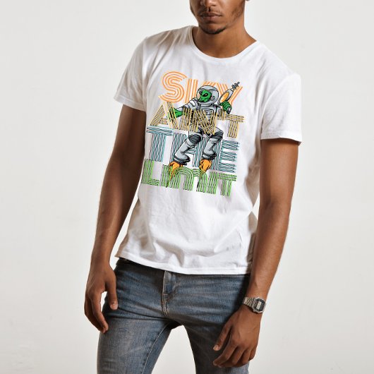 sky ain't制限エイリアン引用文ヴィンテージグラフィック tシャツ