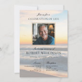 Sky Beach celebration of life Funeral Photo 招待状 (正面)