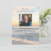 Sky Beach celebration of life Funeral Photo 招待状 (スタンド正面)