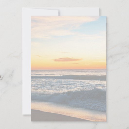 Sky Beach celebration of life Funeral Photo 招待状 (裏面)