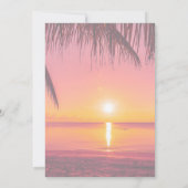 Sky Beach Sunset celebration of life Funeral Photo 招待状 (裏面)