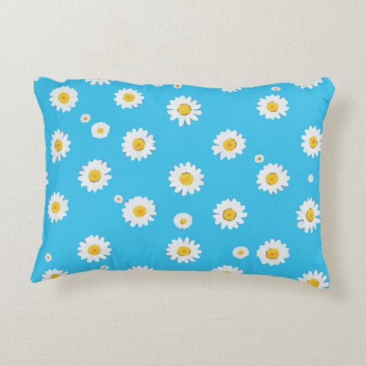 Sky Bloom Daisies アクセントクッション (裏面)