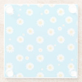 Sky Bloom Daisies ガラスコースター (裏面)