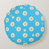 Sky Bloom Daisies ラウンドクッション (裏面)