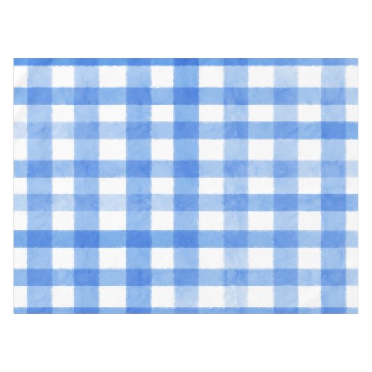 Sky Blue and White Pattern Tablecloth Dining Set テーブルクロス (正面(横))