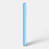 Sky Blue and White Summer Stripes Samsung Galaxyケース (左側面)