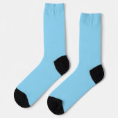 Sky Blue Compression Socks with Black Heel & Toe ソックス (左)