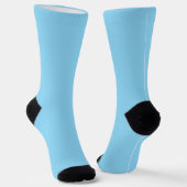Sky Blue Compression Socks with Black Heel & Toe ソックス (傾斜あり)