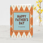 Sky Blue Fathers Day Serif Card カード (黄色い花)
