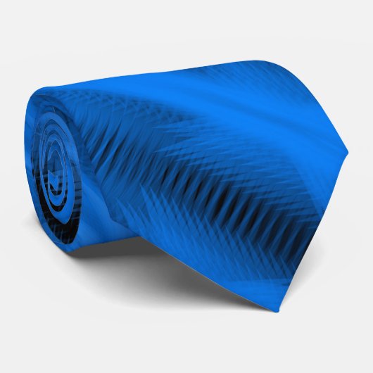 Sky Blue Futuristic Abstract Diagonal Pattern Art ネクタイ (ロール)