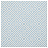 Sky Blue Greek Key Pattern ファブリック (見本)
