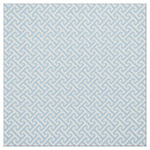 Sky Blue Greek Key Pattern ファブリック (見本)