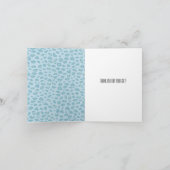 Sky Blue Leopard Printありがとうございました サンキューカード (内部)