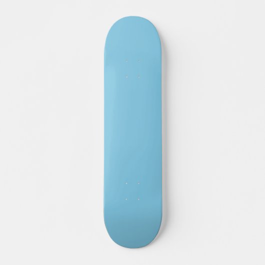 Sky Blue Solid Color スケートボード (正面)